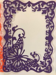 Butterfly frame die cut embellishments 6 pcs 3-7/8″ x 2-3/4” Scrapbook Cards