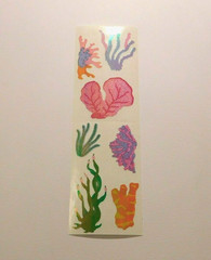 Mrs. Grossman’s Stickers Lot of 1 Strip ~Opal Coral~ 1993 Vintage RARE HTF