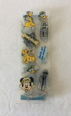 Disney Classic Adventure Land Stickers 5 Strips 50 Total Count Scrapbkng Cards