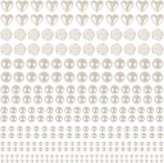 Self-Adhesive Pearl Stickers for Crafts – Assorted Sizes & Shapes (4366 PCS)