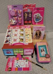 VTG Sandylion Barbie Stickers Eraser Case Pencil Journal Stamps Stationery Lot