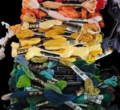 Huge Lot DMC Cross Stitch Floss Great Color Variety Some Metallic 545+ (2.6lbs)