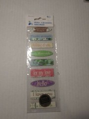 Lot Of 5 Different Packs NOS Scrapbook Stickers – K& Company, Studio G, E. Krans