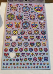 VTG Lisa Frank The 2nd Official Collectors Set 1850 Stickers, most remaining