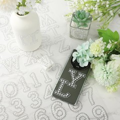 107 Pcs 4 Sheets Pearl Self Adhesive Stickers 3 Sheets A-Z Glitter Rhinestone…