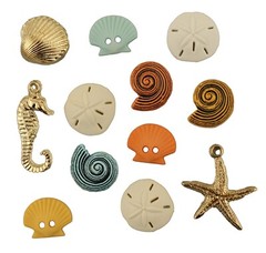 Buttons Galore 50+ Assorted SUMMER Theme Buttons for Sewing & Crafts