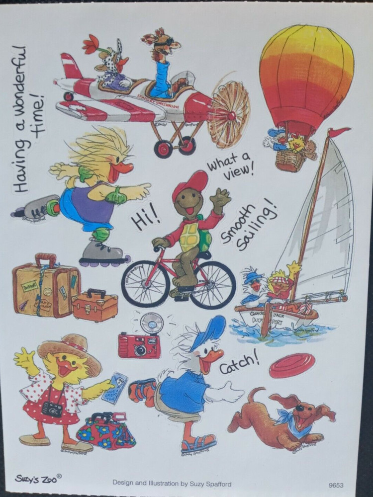 SUZY’S ZOO VACATION STICKER SHEET #9653