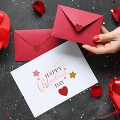 1.8″x1.8″ Heart Foam Stickers, 100Pcs EVA Glitters Foam Shape Sticker, Golden