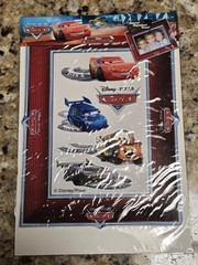 (3) Kids Clings Disney Mickey & Friends, CARS, Tinkerbell Vinyl Frame 4×6 NEW