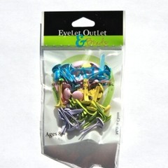 SPRING ROUND 3/16 SCRAPBOOKING DECORATIVE BRADS EYELET OUTLET 20 PCS 4 COLORS