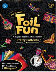 Foil Fun – Pretty Patterns, 18 DIY Magnets Mess-Free Art, Colorful Creative Part