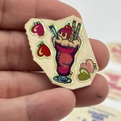 Vintage 1980s Sticker Lot 50+ Stickers Lisa Frank Rainbows Foil Glitter LOOK