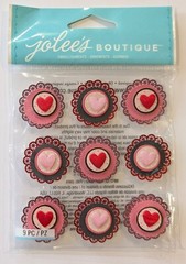 Jolee’s Hearts Repeats Valentine’s Day Love Scrapbooking Stickers
