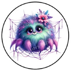 ADORABLE SPIDER HALLOWEEN ENVELOPE SEALS LABELS STICKERS PARTY FAVORS