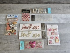 Sticker Lot – Valentine’s Day Love Vday Scrapbooking 3D Stickers Jolee’s #13