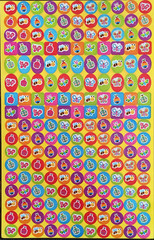 SPRING, SUMMER, BUTTERFLIES, BEES, BEETLES, ONE SHEET BEAUTIFUL STICKERS #BEES44