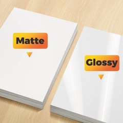 Printable Vinyl Sticker Paper 100 Sheets Glossy Waterproof Inkjet Compatible