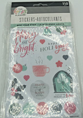 NIB The Happy Planner 2pk of Merry Christmas 5 Sheet Sticker Pages Scrapbook