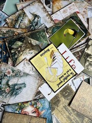 100+ piece ( Mini Cuts ) Lot Junk Journal Ephemera read description KIT