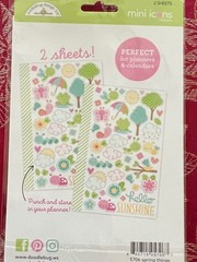 #643 SPRINGTIME ICON STICKERS DOODLE-POPS 3D STICKERS CLIPS LARGE BUTTERFLY