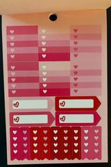 RECOLLECTIONS VALENTINE’S DAY STICKER BOOK 302 PC STICKERS 12 SHEETS ROMANCE