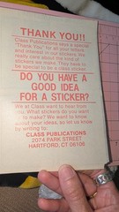 Vintage Stickers Insert From Stickers Magazine Antique Dolls Audubon 1984 READ