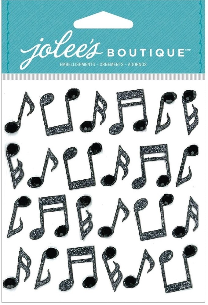Music Notes, repeats, 3D scrapbook sticker – Jolees 50-20738