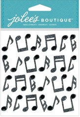 Music Notes, repeats, 3D scrapbook sticker – Jolees 50-20738