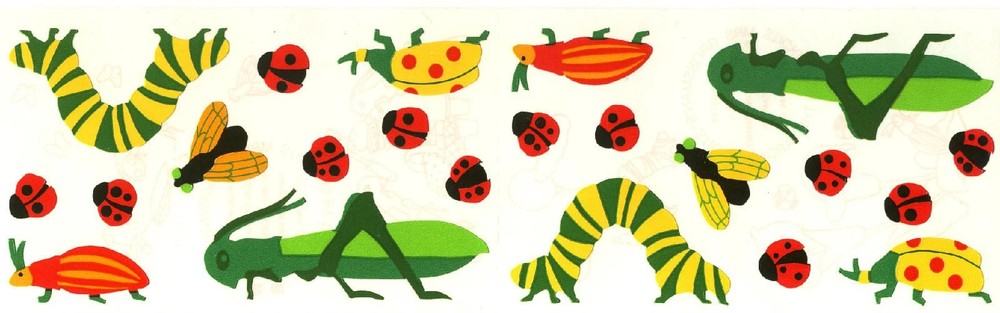 Mrs. Grossman’s Stickers – Bugs with Grasshopper – Ladybugs