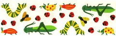 Mrs. Grossman’s Stickers – Bugs with Grasshopper – Ladybugs