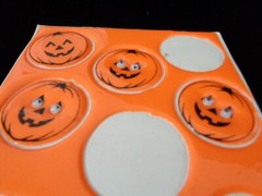 Vintage Amscan Halloween 3D Google Eye Jack-O-Lantern Stickers