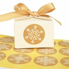 XMAS Labels MERRY CHRISTMAS Stickers Seals Stickers 120 pcs Snowflake Decoration