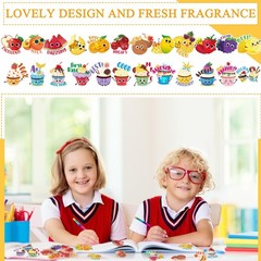 300 Pcs Large Scratch and Sniff Stickers for Kids Smelly Scented Stickers Tea…