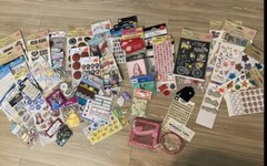 Over 450 PIECE Ephemera/Stickers/ALBUM Cover DIY Journal L👀K @Pic. To See All