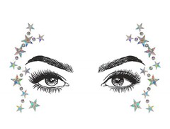 6 Pcs Music Festival Face Jewels, Rhinestone Rave Gems Glitter, Crystal Birth…