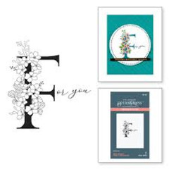 Spellbinders – BETTER PRESS – PRESS PLATES- FLORAL F AND SENTIMENT – BP-129