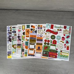 ZICOTO Greenery Sticker Set Lot of 2 Packs (1 unused & 1 partial) Scrapbook