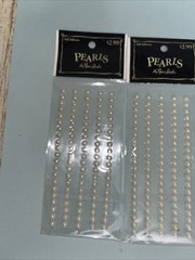 Self Adhesive Pearls By The Paper Studio Round Pearl 5Mm Set Of 4