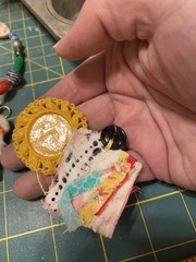 Unique Handmade Ephemera, Scrapbook,Junk Journal,tag,embellishment Mixed Media