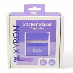 Xyron 3” Sticker Maker Machine Permanent Adhesive Disposable Scrapbooking DIY
