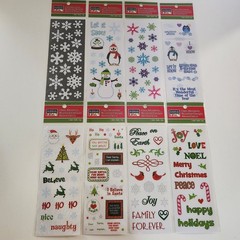 Classic Adornments by ArtMinds Christmas Stickers Scrapbooking Glitter Snowflake