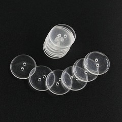13/16″(20mm) Flatback Resin Clear Buttons Sewing Buttons, DIY Crafts Children…