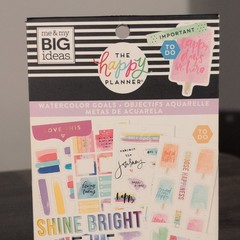 The Happy Planner Multicolor Planner Stickers Watercolor Goals 500 Pieces