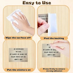 300pcs Vintage Bible Verse Stickers, Quote Bible Stickers for Journaling, Christ