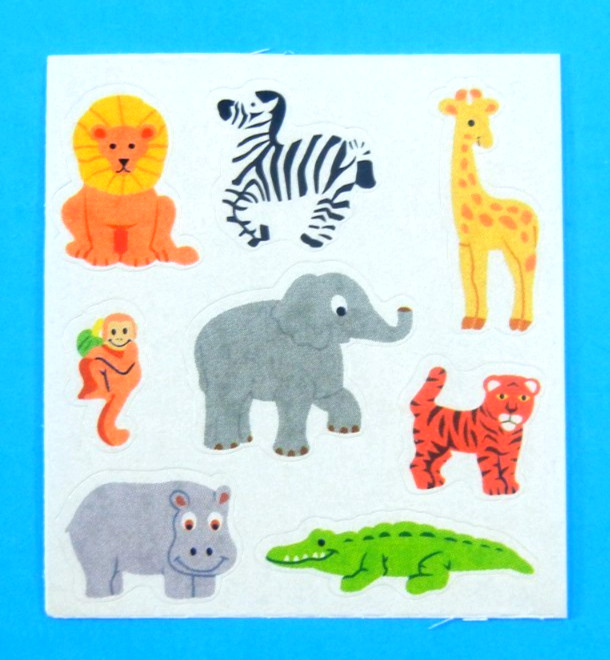 Micro Safari Animals Sandylion Sticker Mod Sheet 2″x 2″