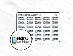 2135~~Digital Declutter Planner Stickers.