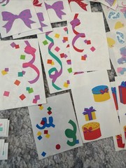 Vtg Mrs. Grossman’s CM Birthday Party Celebration Stickers Lot