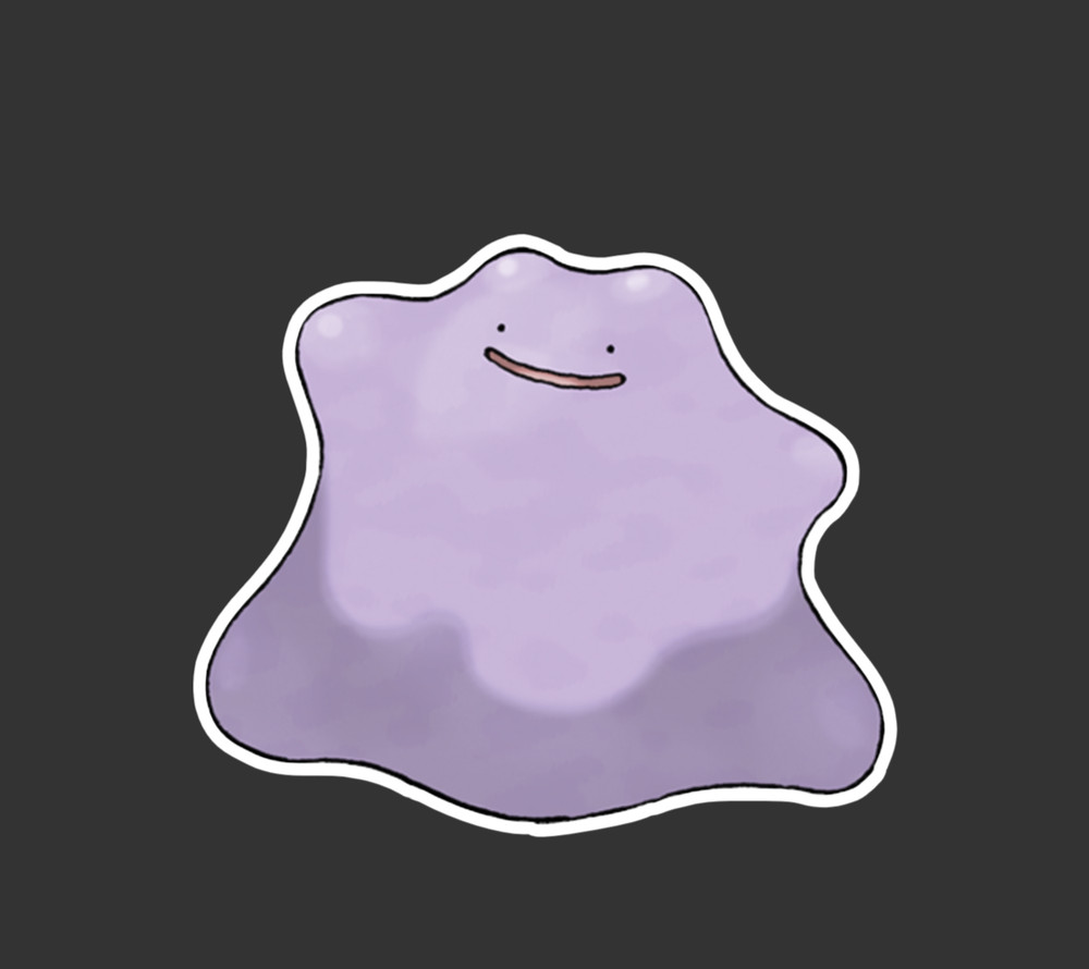 Ditto Pokemon Sticker Decal