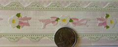 FLORAL LACE Design Line Border Sticker (9pc)Mrs.Grossman’s•Borders•Pink Ribbons