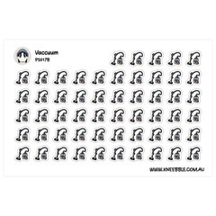 Vacuum Cleaner Stickers – Chore Planner & Cleaning Schedule Labels for Home Task